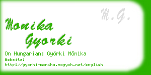 monika gyorki business card